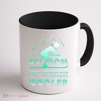 Ski Mom Gift Funny Ski Great Gift Ski Merch Skiing Gift Coffee Mug thumb 1