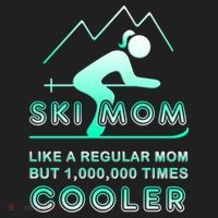 Ski Mom Gift Funny Ski Great Gift Ski Merch Skiing Gift Beanie thumb 2