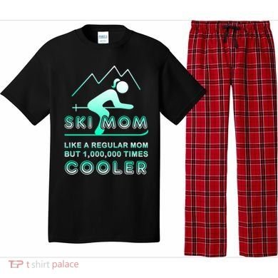 Ski Mom Gift Funny Ski Great Gift Ski Merch Skiing Gift Pajama Set