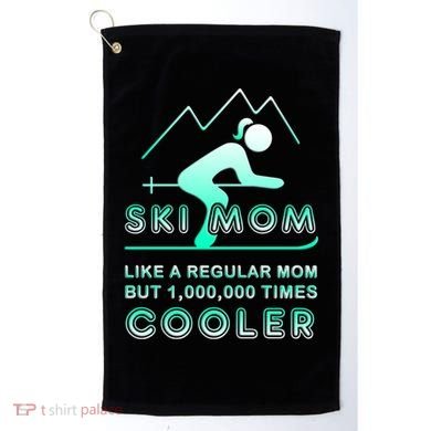 Ski Mom Gift Funny Ski Great Gift Ski Merch Skiing Gift Golf Towel