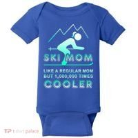 Ski Mom Gift Funny Ski Great Gift Ski Merch Skiing Gift Baby Bodysuit thumb 0