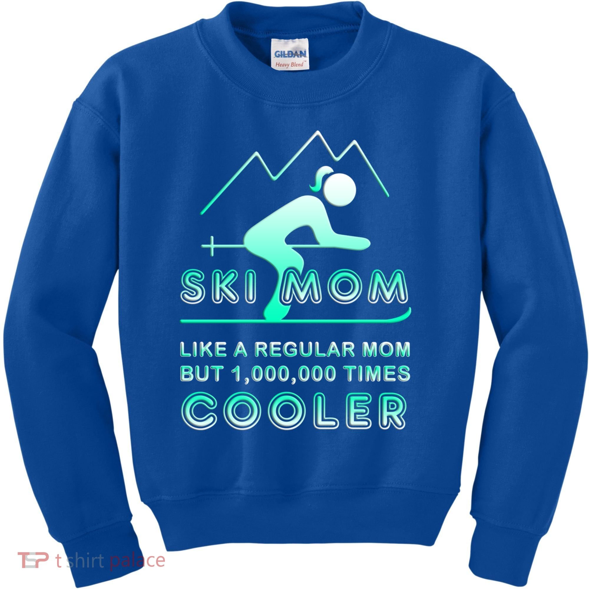 Ski Mom Gift Funny Ski Great Gift Ski Merch Skiing Gift Kids Sweatshirt