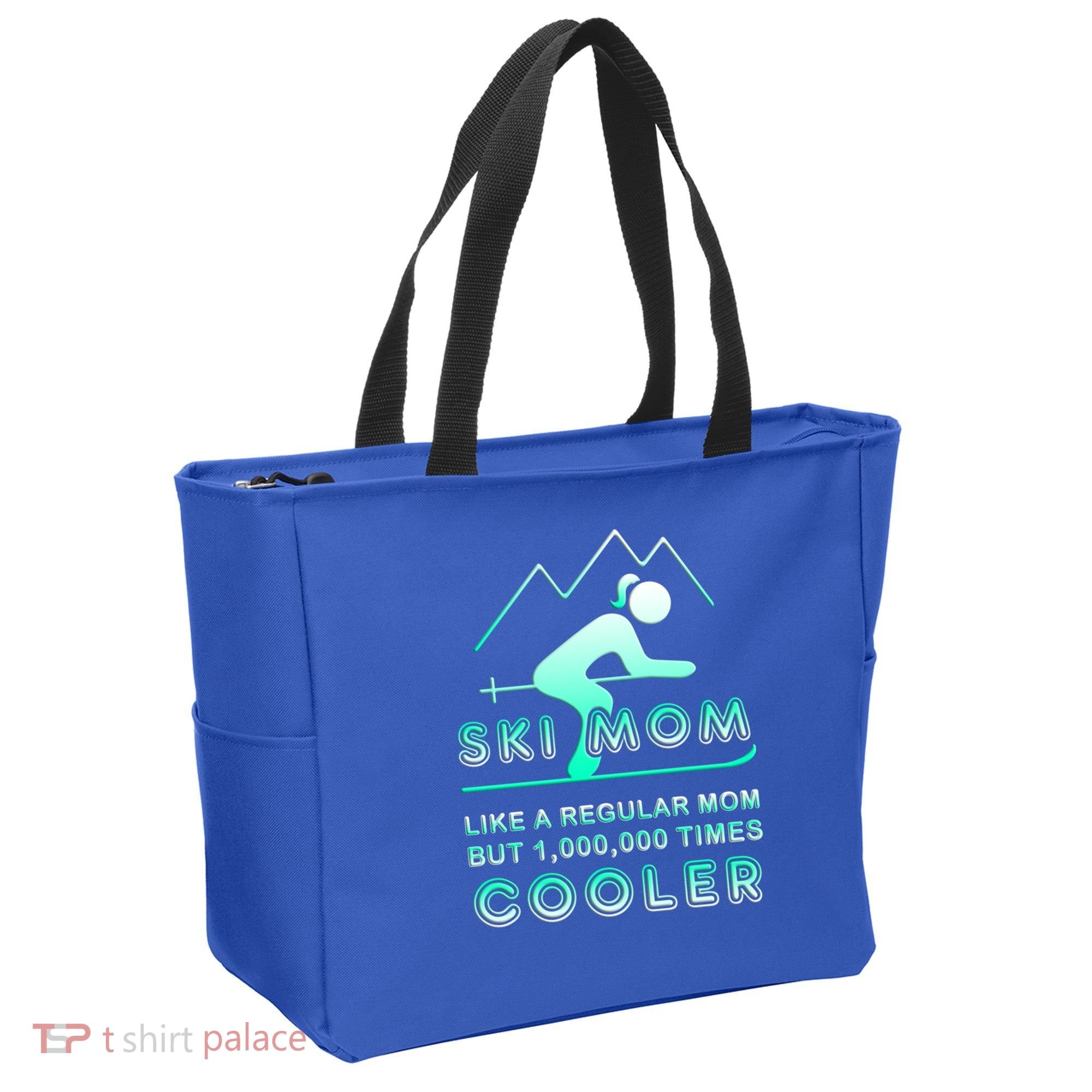 Ski Mom Gift Funny Ski Great Gift Ski Merch Skiing Gift Tote Bag