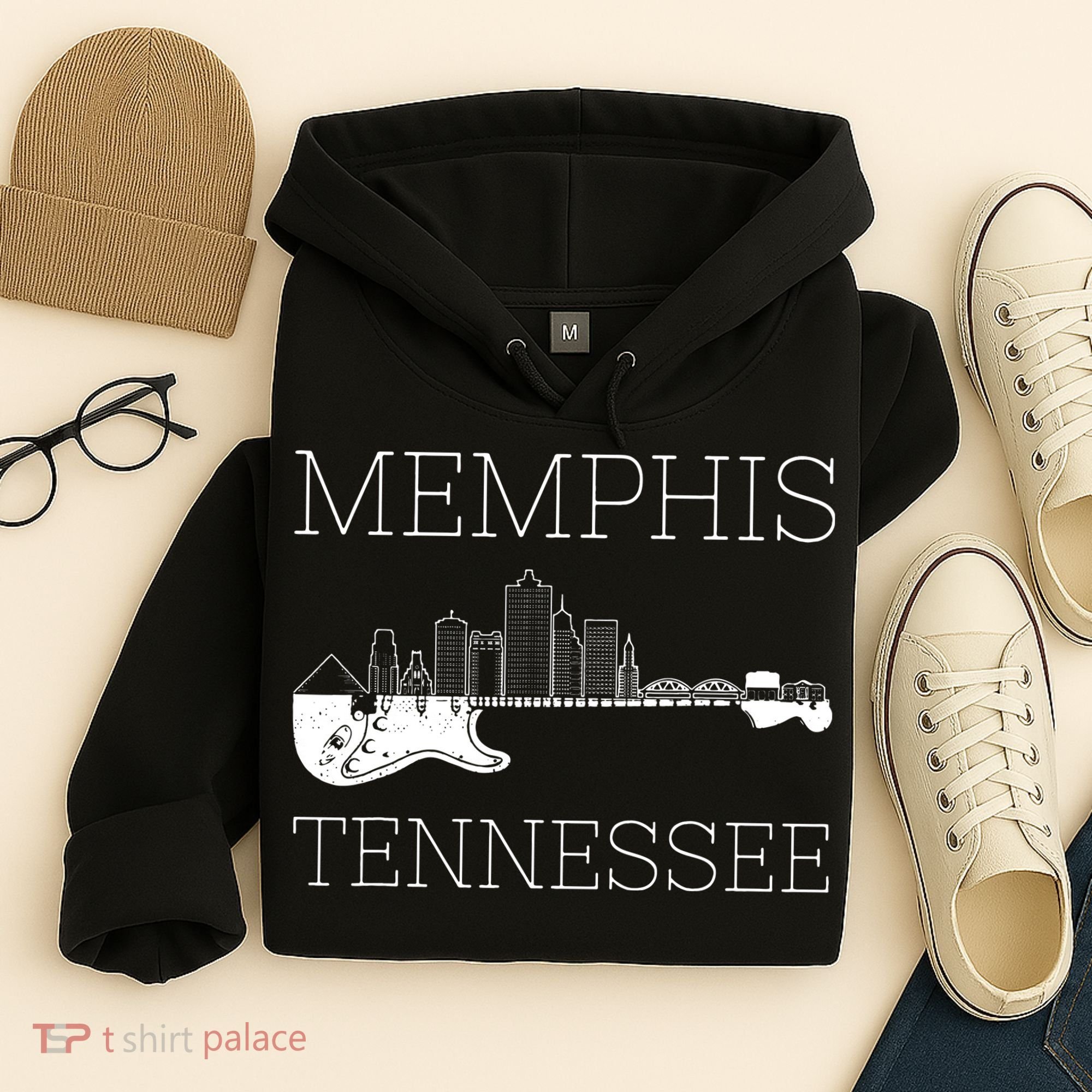 Souvenir Memphis Guitar Music Tennessee Memphis Hoodie