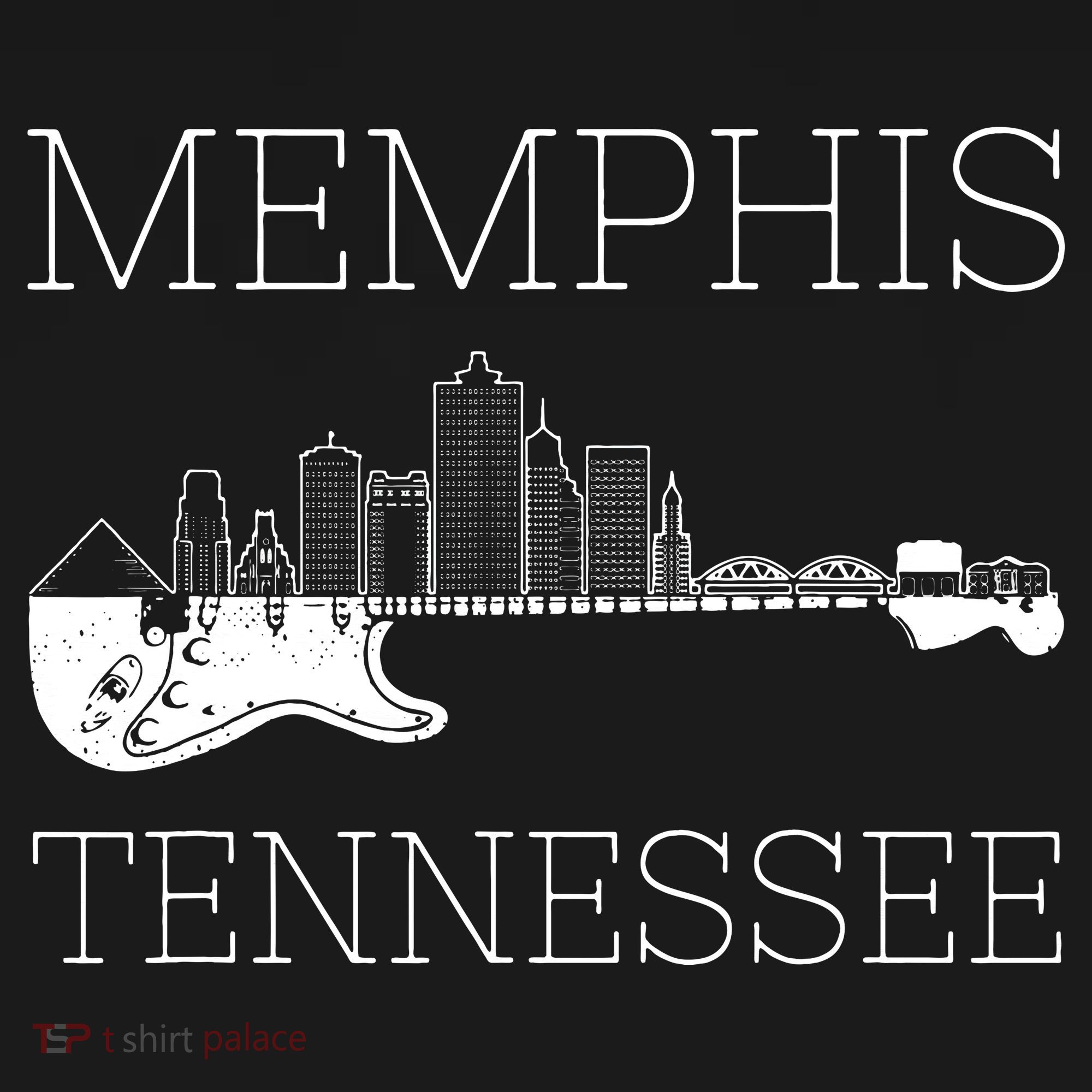 Souvenir Memphis Guitar Music Tennessee Memphis Hoodie