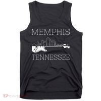 Souvenir Memphis Guitar Music Tennessee Memphis Tank Top thumb 0