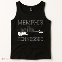 Souvenir Memphis Guitar Music Tennessee Memphis Tank Top thumb 2