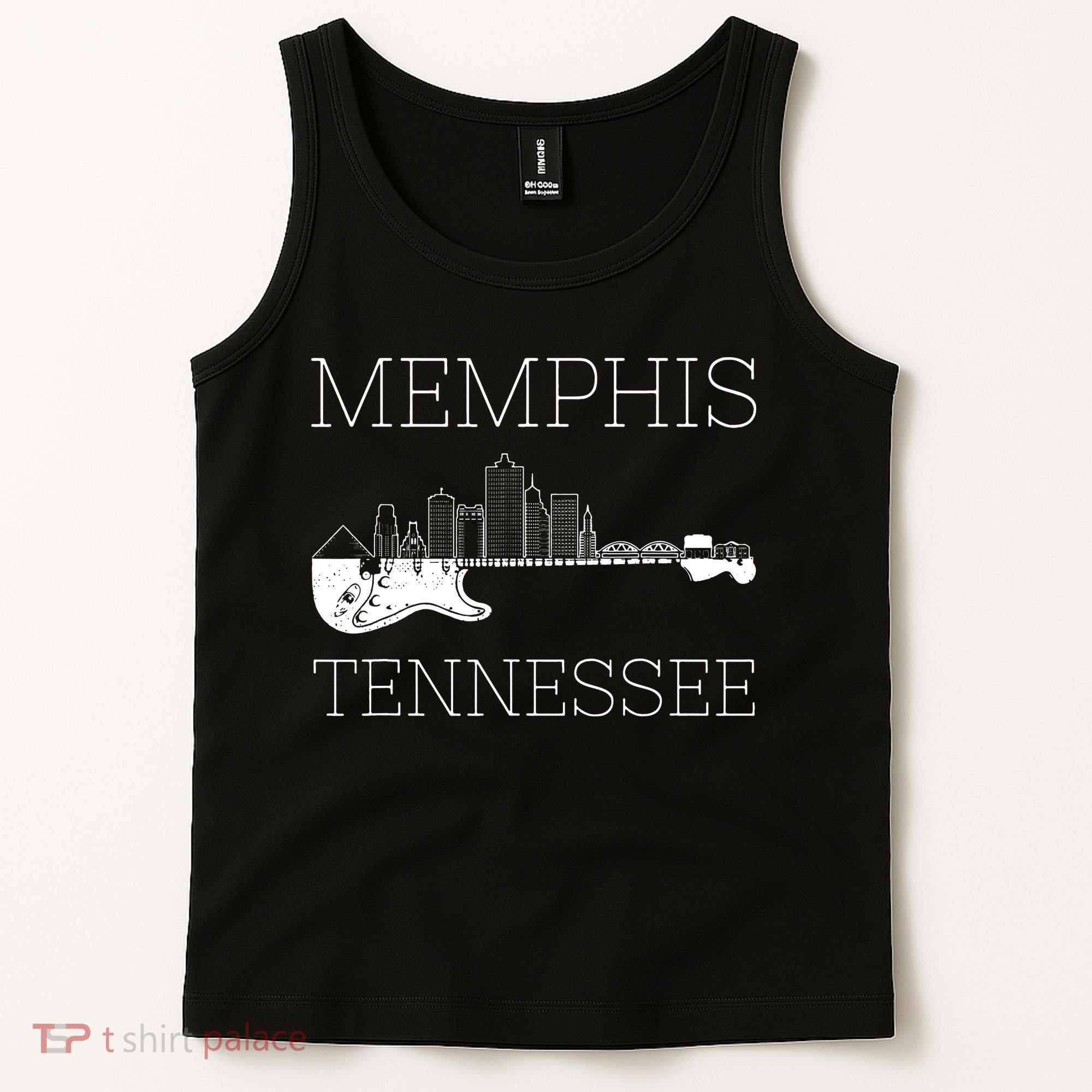 Souvenir Memphis Guitar Music Tennessee Memphis Tank Top