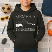Souvenir Memphis Guitar Music Tennessee Memphis Kids Hoodie thumb 2