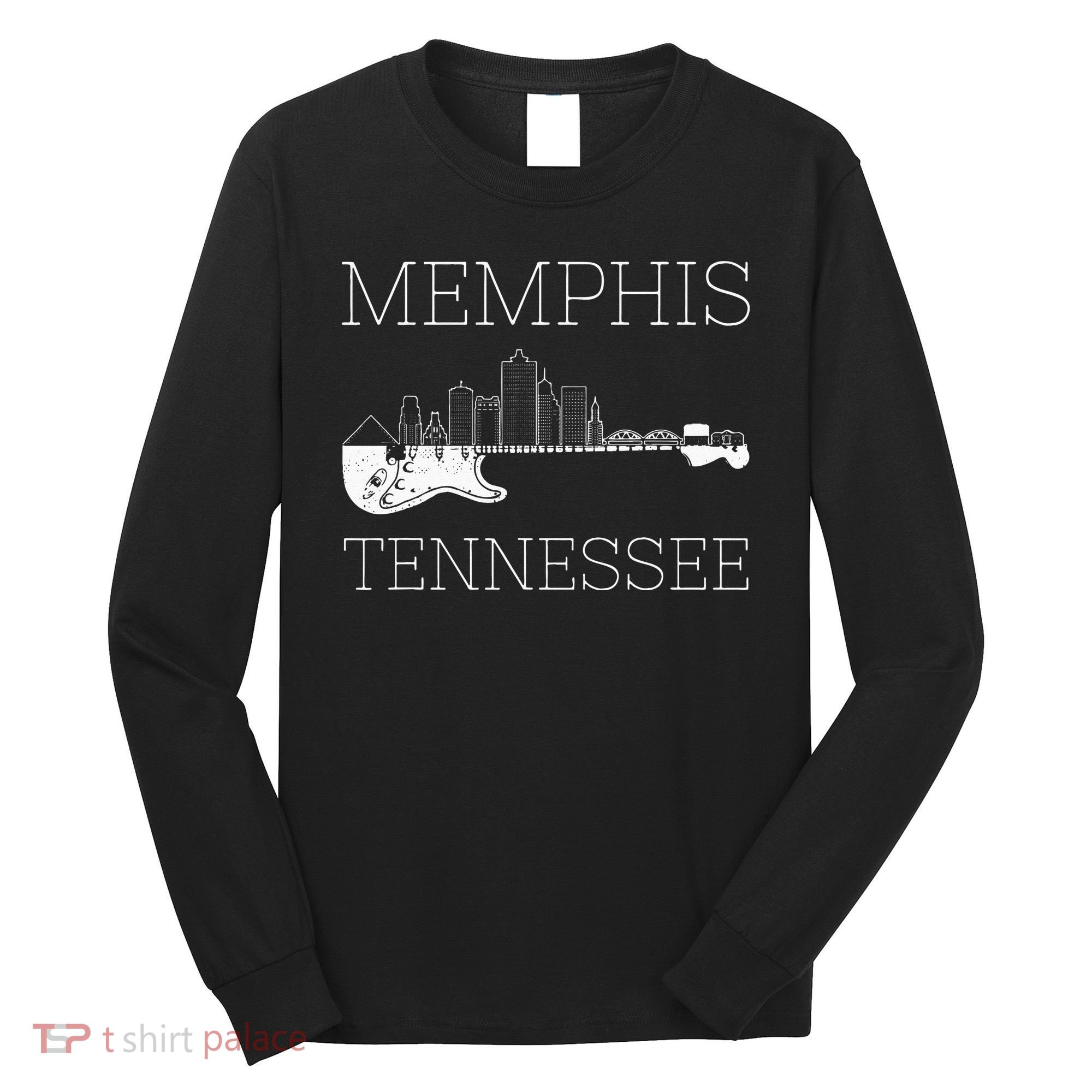 Souvenir Memphis Guitar Music Tennessee Memphis Long Sleeve Shirt