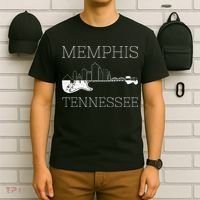 Souvenir Memphis Guitar Music Tennessee Memphis T-Shirt thumb 6
