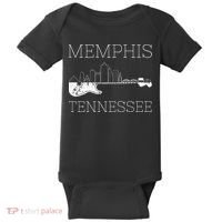 Souvenir Memphis Guitar Music Tennessee Memphis Baby Bodysuit thumb 0