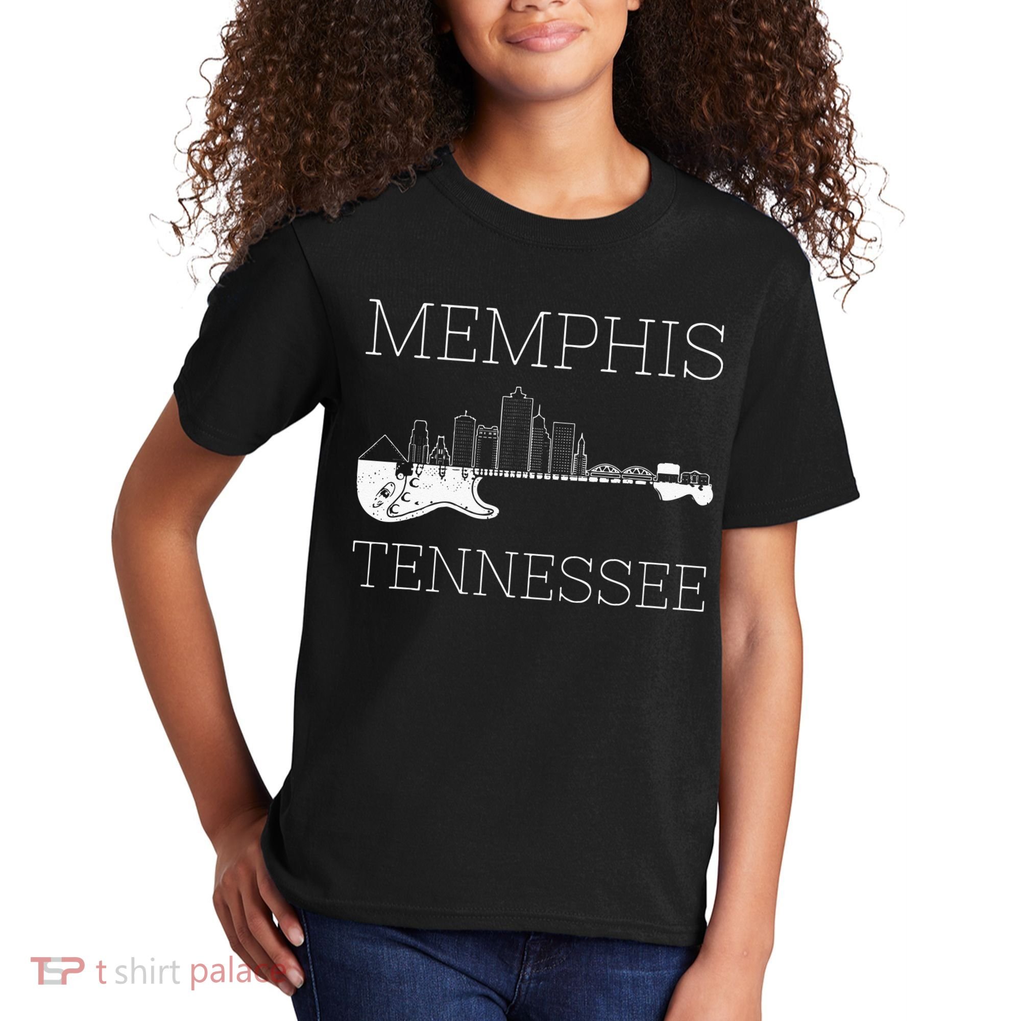 Souvenir Memphis Guitar Music Tennessee Memphis Kids T-Shirt