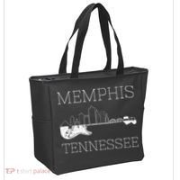Souvenir Memphis Guitar Music Tennessee Memphis Tote Bag thumb 2