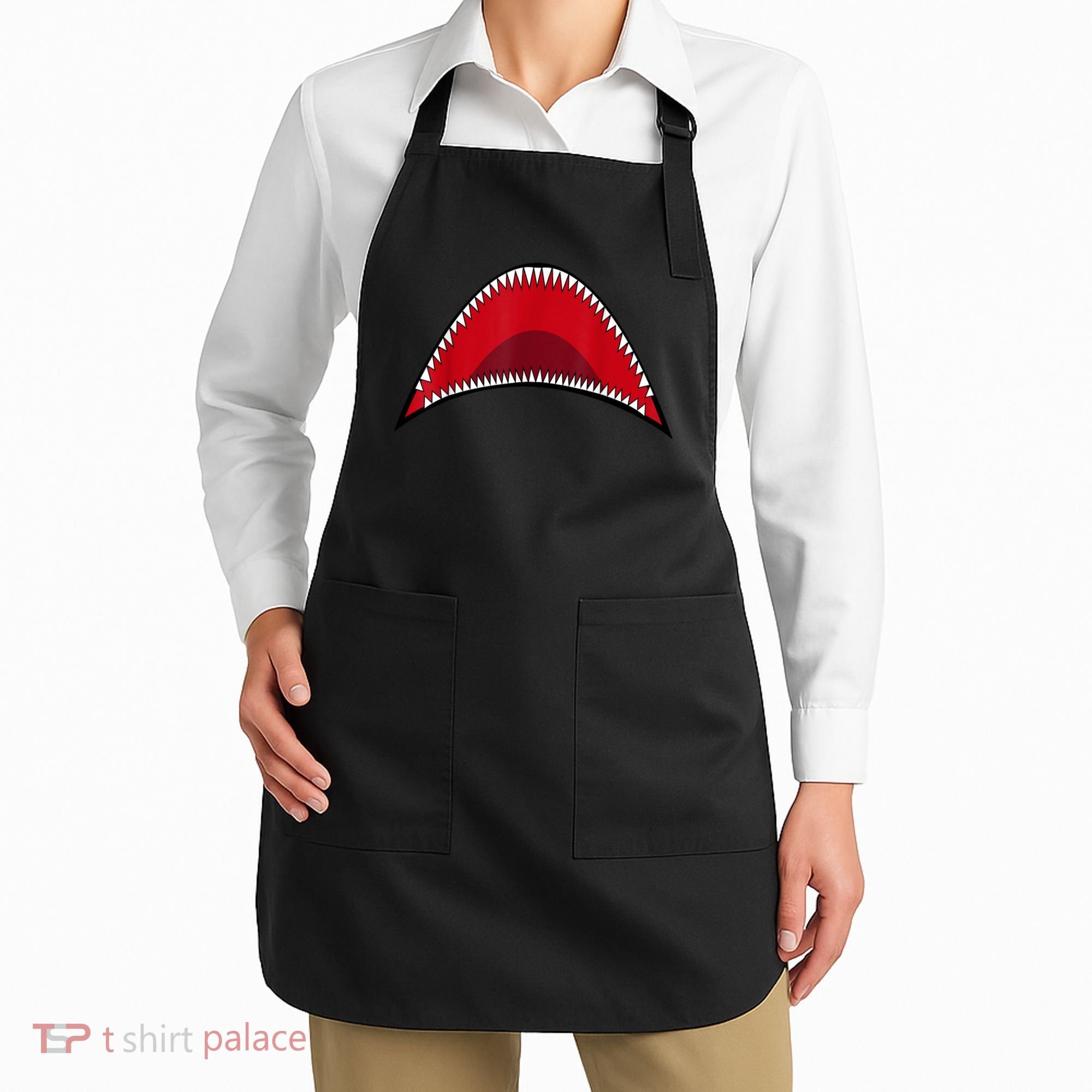 Shark Mouth Graphic Apron