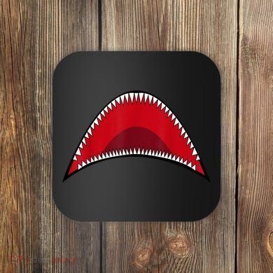 Shark Mouth Graphic Coaster