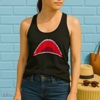 Shark Mouth Graphic Women's Tank Top thumb 2