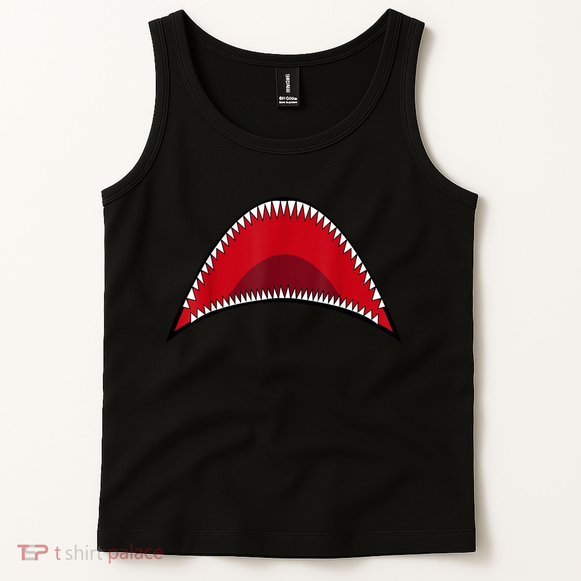 Shark Mouth Graphic Tank Top