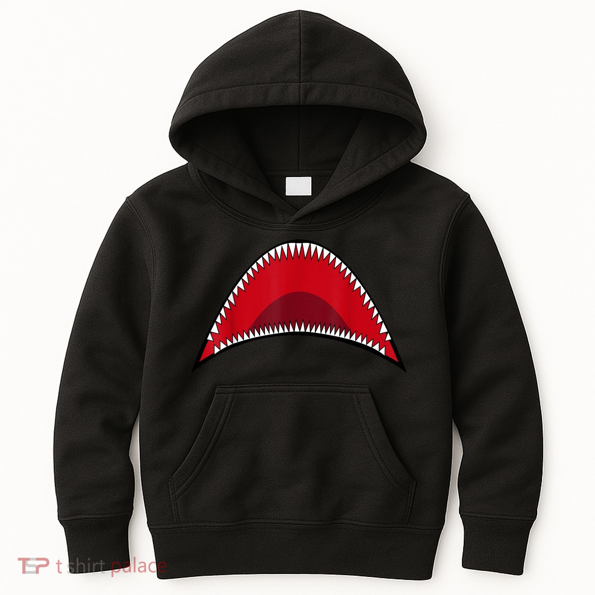 Shark Mouth Graphic Kids Hoodie