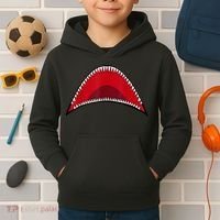 Shark Mouth Graphic Kids Hoodie thumb 2