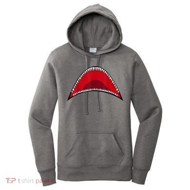 Shark Mouth Graphic Women's Hoodie
