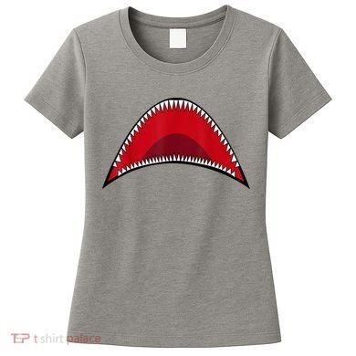 Shark Mouth Graphic Women's T-Shirt