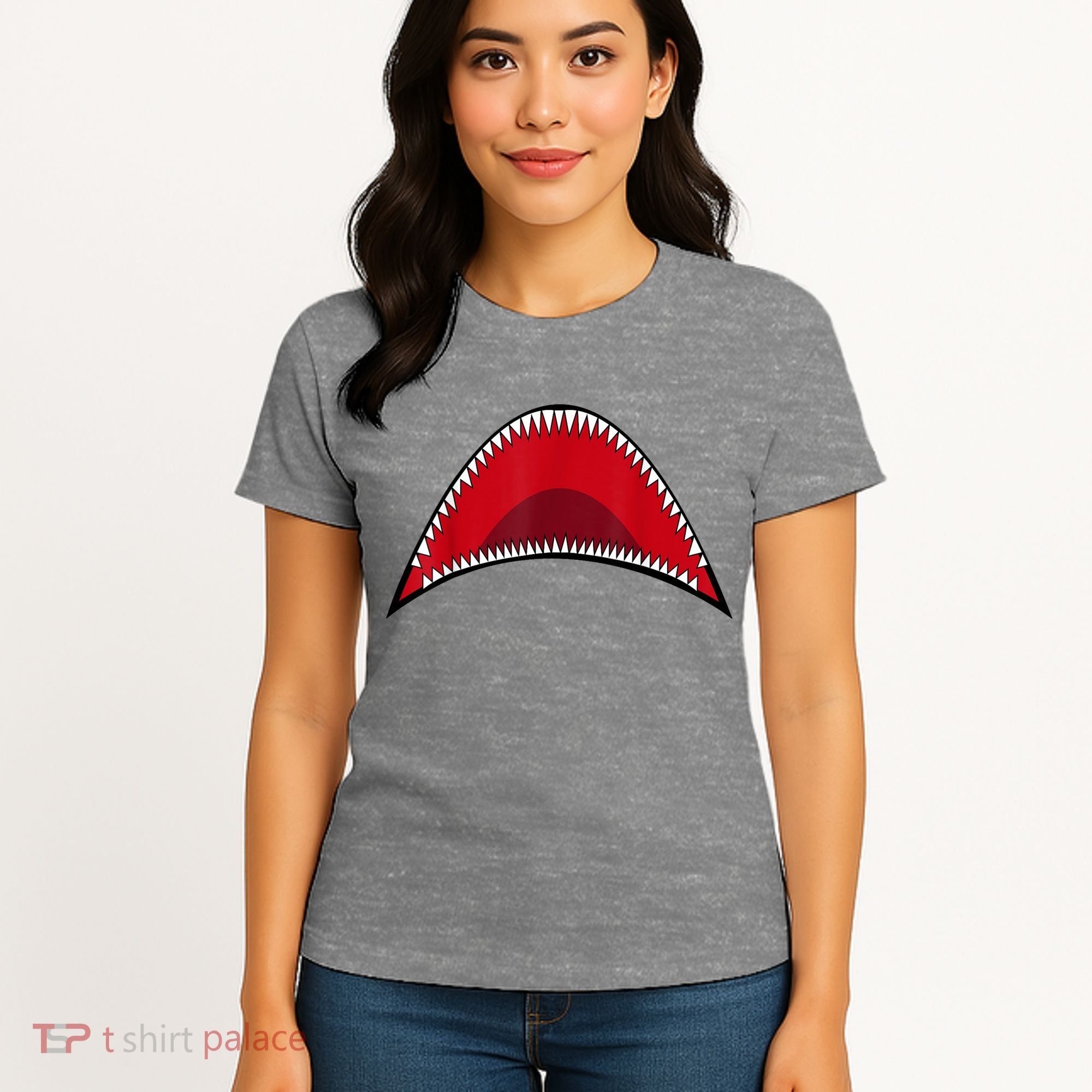 Shark Mouth Graphic Women's T-Shirt