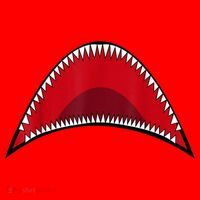 Shark Mouth Graphic Santa Hat thumb 1