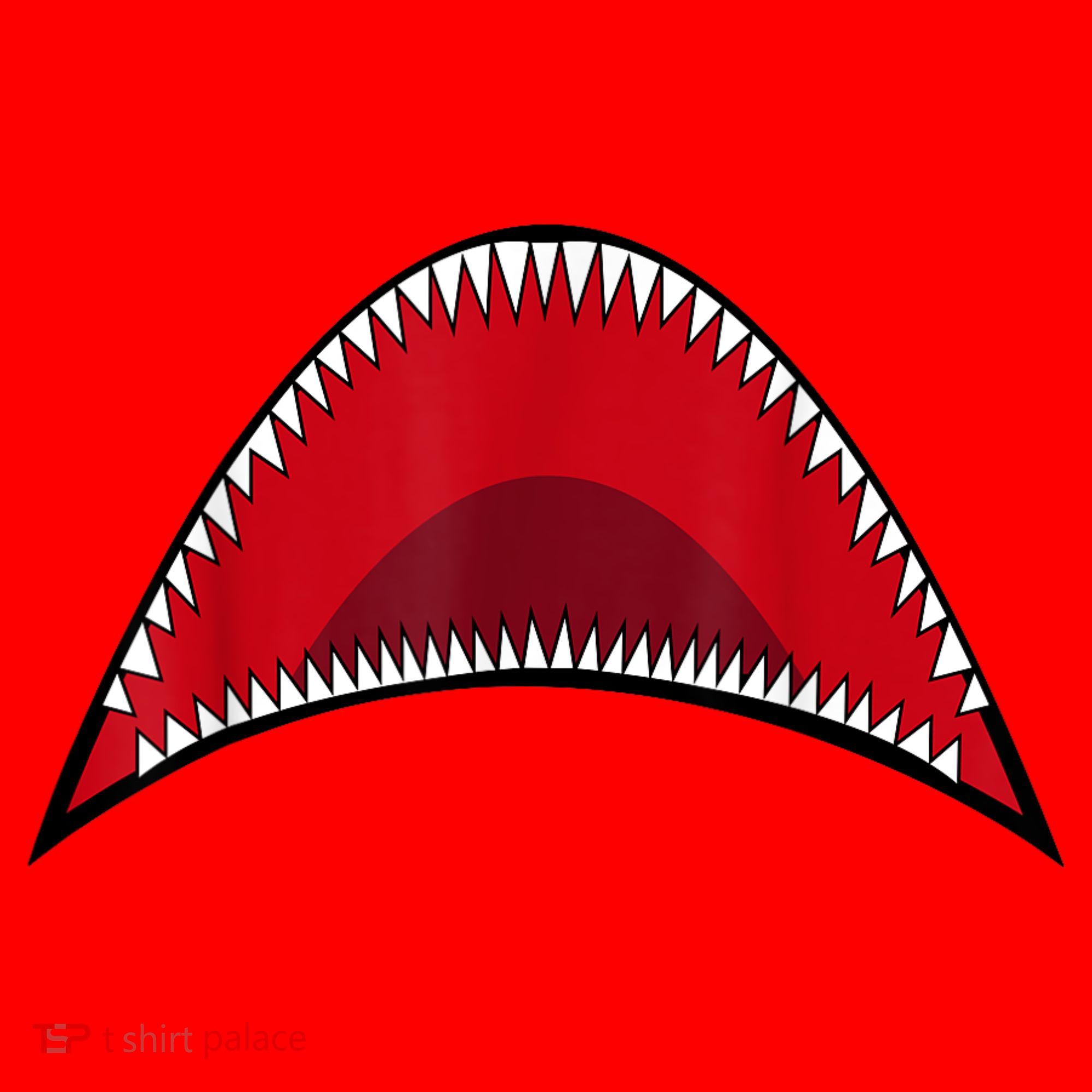 Shark Mouth Graphic Santa Hat