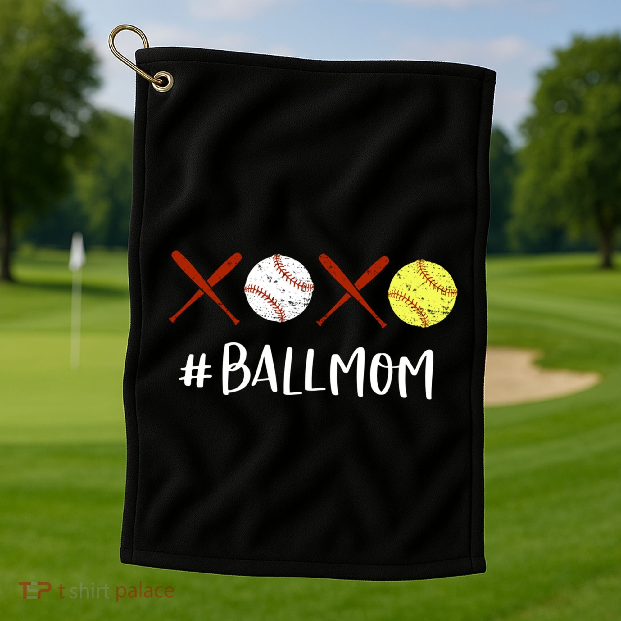 Softball Mom Gift Baseball Mom Great Gift Funny Gift Golf Towel