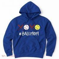 Softball Mom Gift Baseball Mom Great Gift Funny Gift Hoodie thumb 0