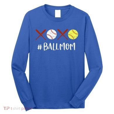 Softball Mom Gift Baseball Mom Great Gift Funny Gift Long Sleeve Shirt