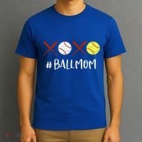 Softball Mom Gift Baseball Mom Great Gift Funny Gift T-Shirt thumb 3