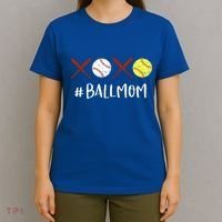 Softball Mom Gift Baseball Mom Great Gift Funny Gift T-Shirt thumb 4