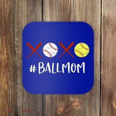 Softball Mom Gift Baseball Mom Great Gift Funny Gift Coaster