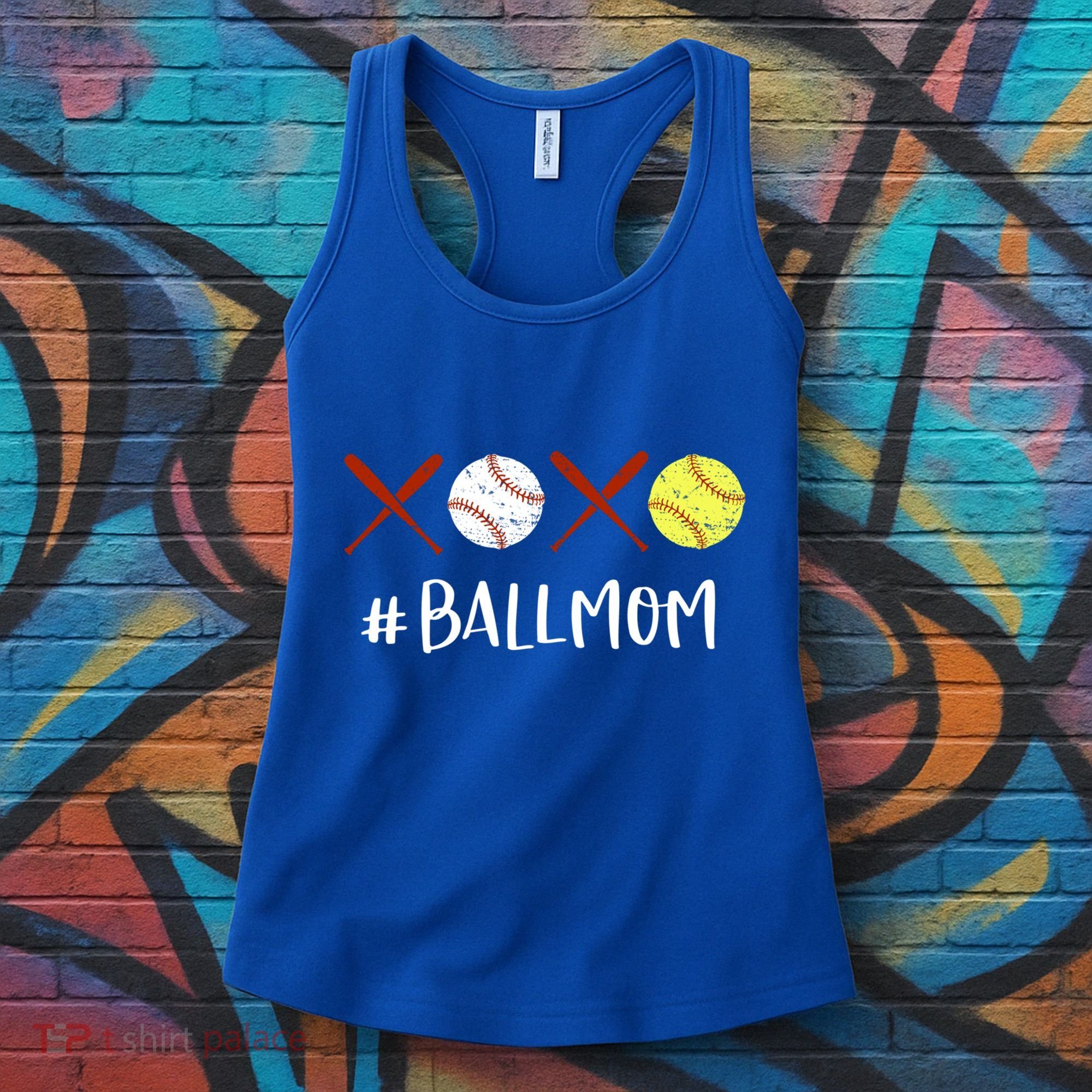 Softball Mom Gift Baseball Mom Great Gift Funny Gift Women's Tank Top