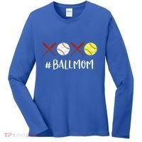 Softball Mom Gift Baseball Mom Great Gift Funny Gift Women's Long Sleeve Shirt thumb 0