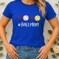 Softball Mom Gift Baseball Mom Great Gift Funny Gift Women's T-Shirt thumb 2