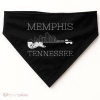Souvenir Memphis Guitar Music Tennessee Memphis USA-Made Doggie Bandana thumb 0