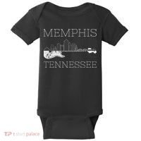 Souvenir Memphis Guitar Music Tennessee Memphis Baby Bodysuit thumb 0
