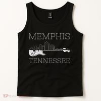 Souvenir Memphis Guitar Music Tennessee Memphis Tank Top thumb 2