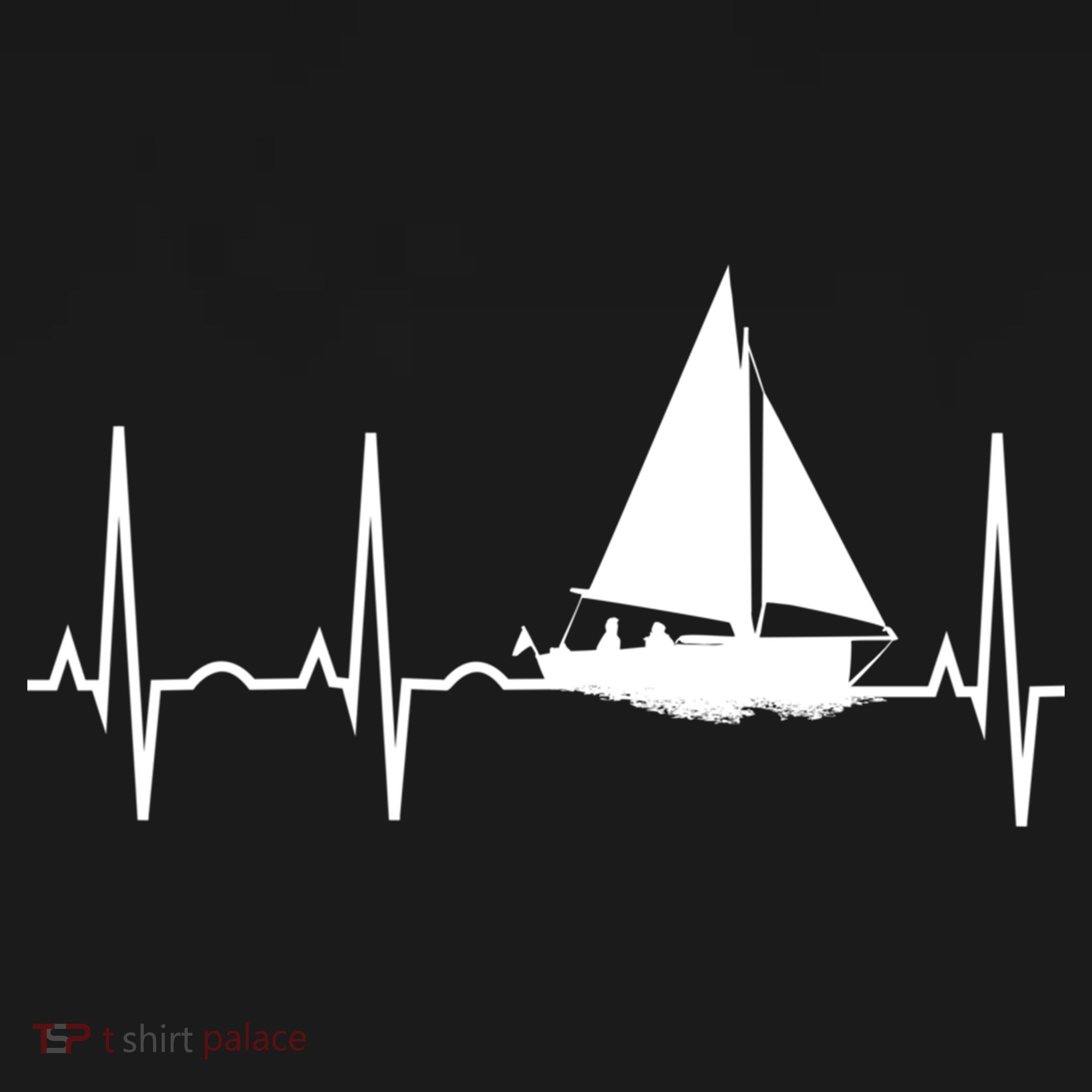 Sailing Meaningful Gift Boat Heartbeat Hooded Great Gift For Sailors Women's Hoodie