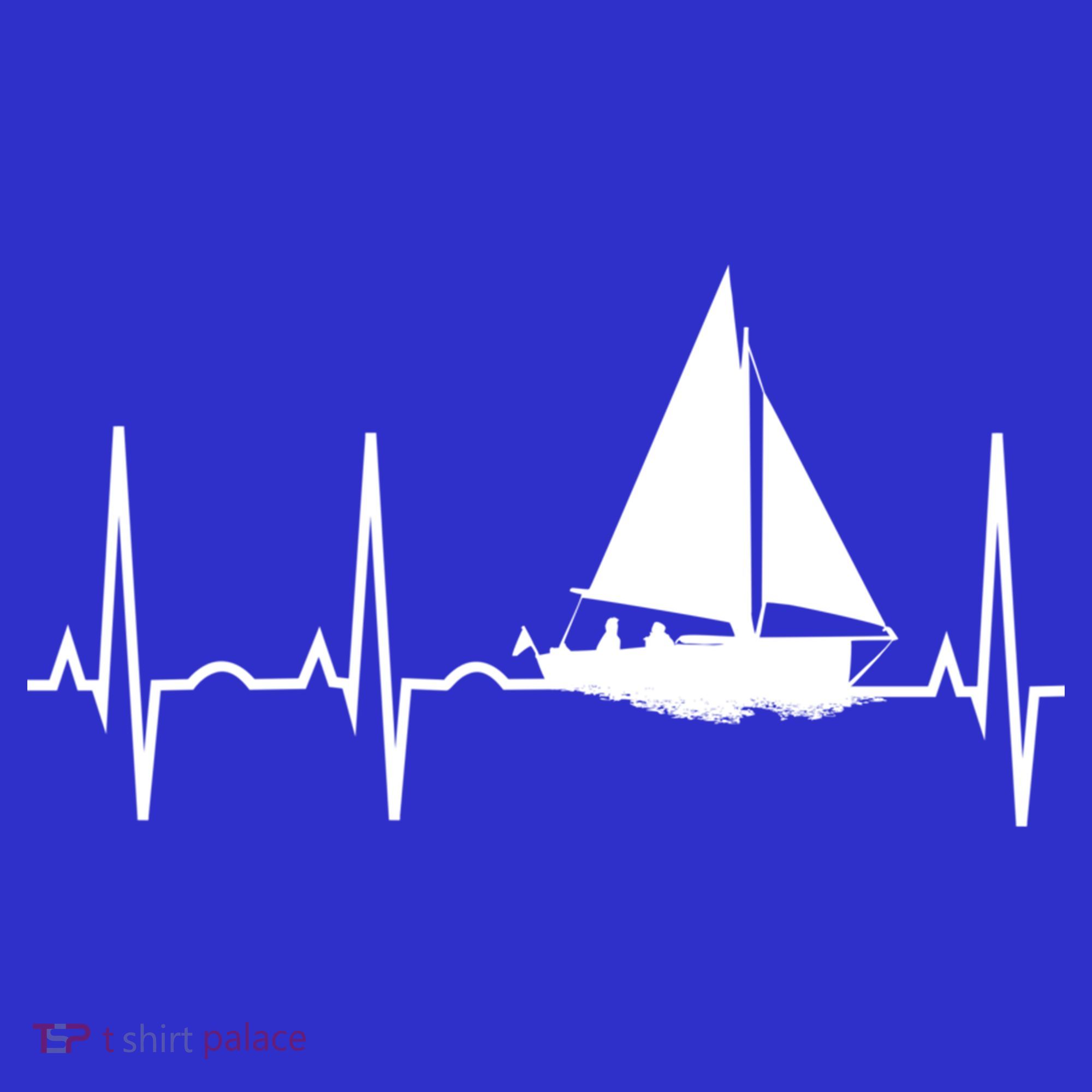 Sailing Meaningful Gift Boat Heartbeat Hooded Great Gift For Sailors Long Sleeve Shirt