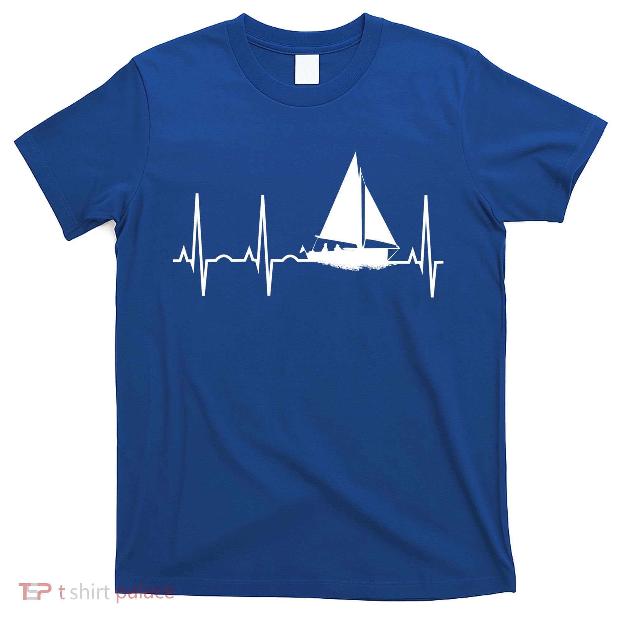 Sailing Meaningful Gift Boat Heartbeat Hooded Great Gift For Sailors T-Shirt