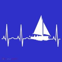 Sailing Meaningful Gift Boat Heartbeat Hooded Great Gift For Sailors T-Shirt thumb 7
