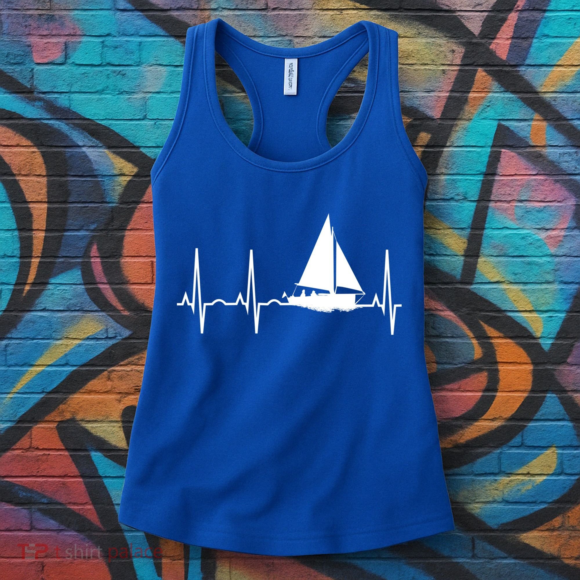 Sailing Meaningful Gift Boat Heartbeat Hooded Great Gift For Sailors Women's Tank Top