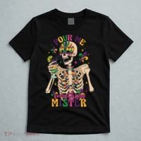 Skeleton Mardi Gras Pour Me Something Mister Fat Tuesday Celebration Gift T-Shirt thumb 5