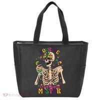 Skeleton Mardi Gras Pour Me Something Mister Fat Tuesday Celebration Gift Tote Bag thumb 0