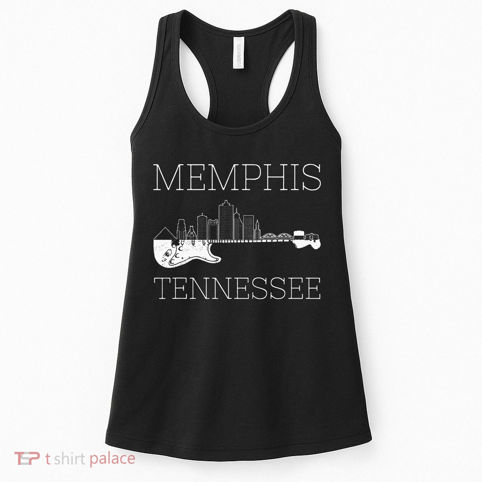 Souvenir Memphis Guitar Music Tennessee Memphis Women's Tank Top