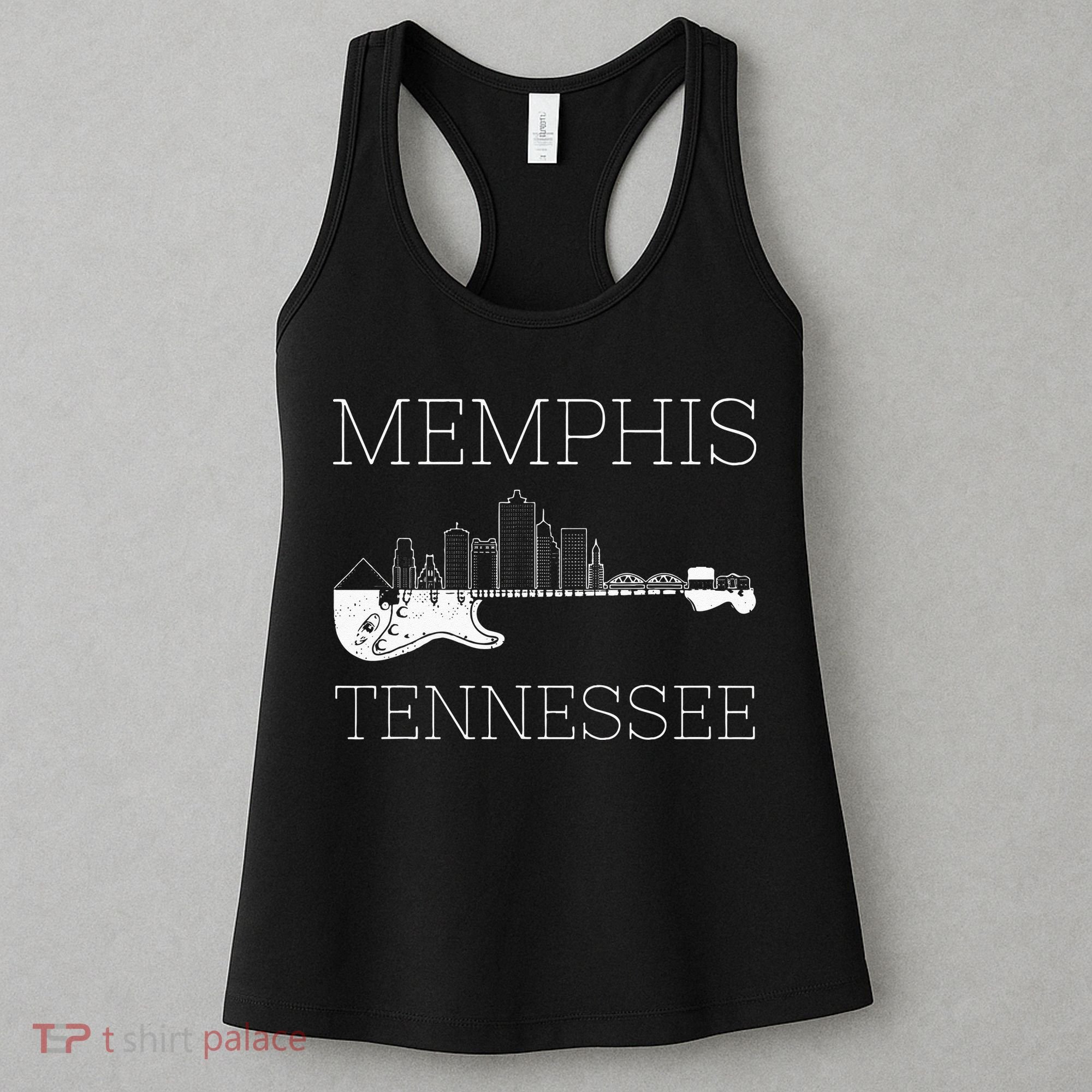 Souvenir Memphis Guitar Music Tennessee Memphis Women's Tank Top